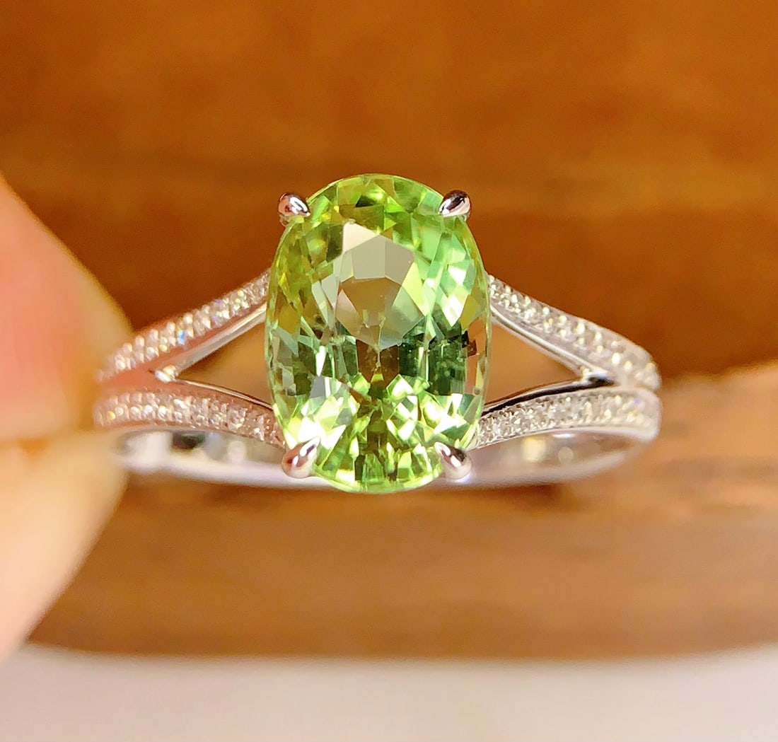 18K Gold Natural Tourmaline Ring - 5