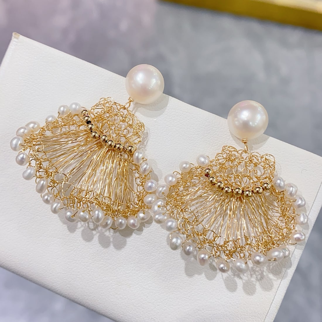 Natural Freshwater Pearl Earrings - 2