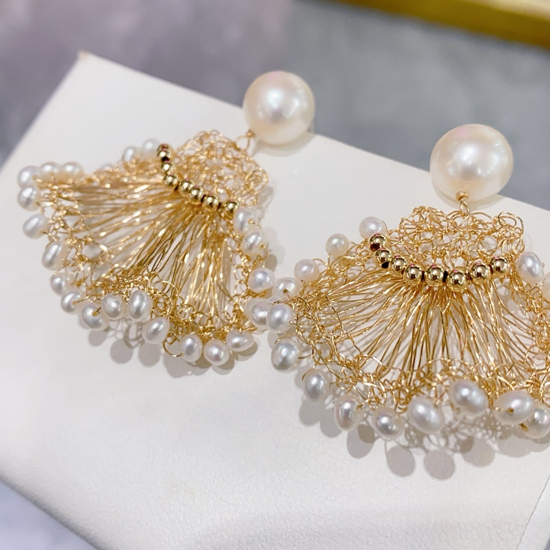 Natural Freshwater Pearl Earrings - 3