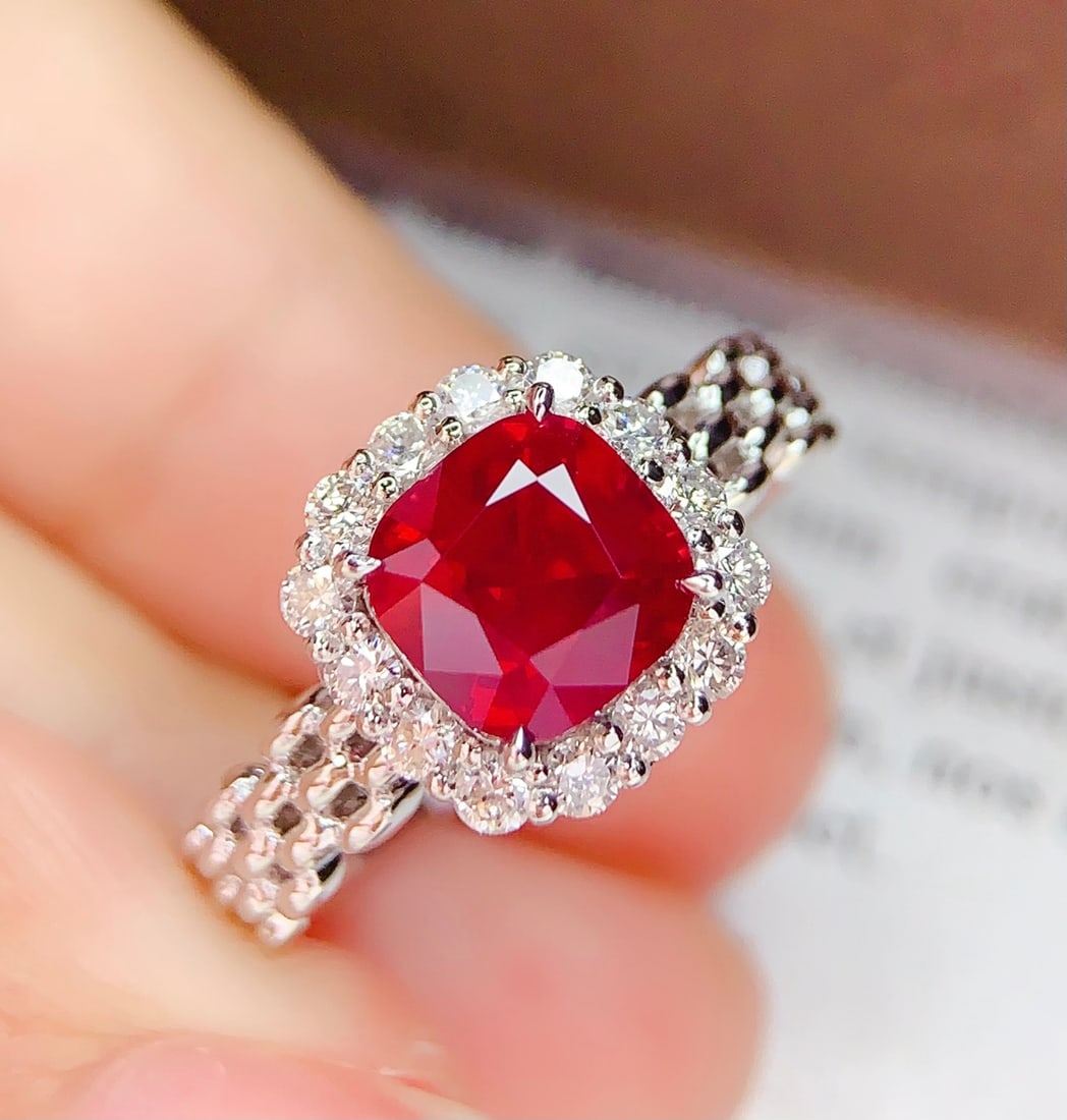 18K Gold Natural Spinel Ring - 2