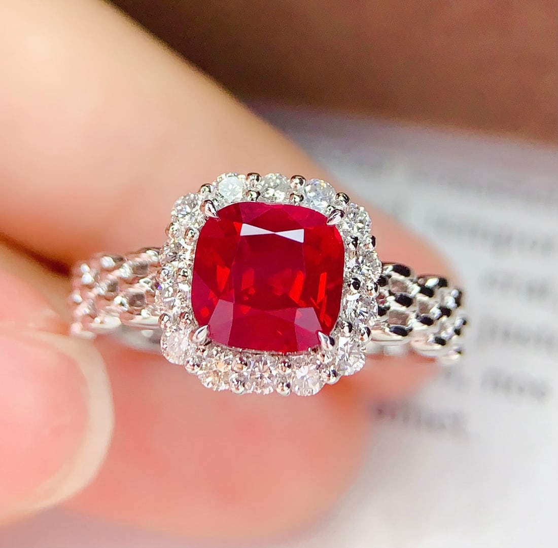 18K Gold Natural Spinel Ring - 3