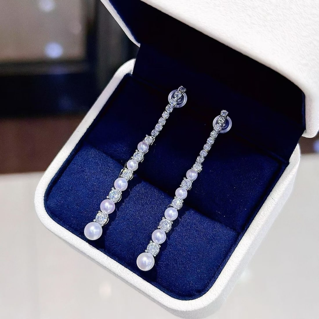Freshwater Pearl Threader Earrings - 2