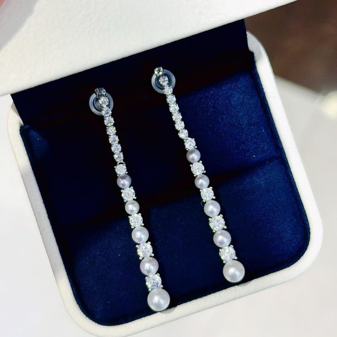 Freshwater Pearl Threader Earrings - 3