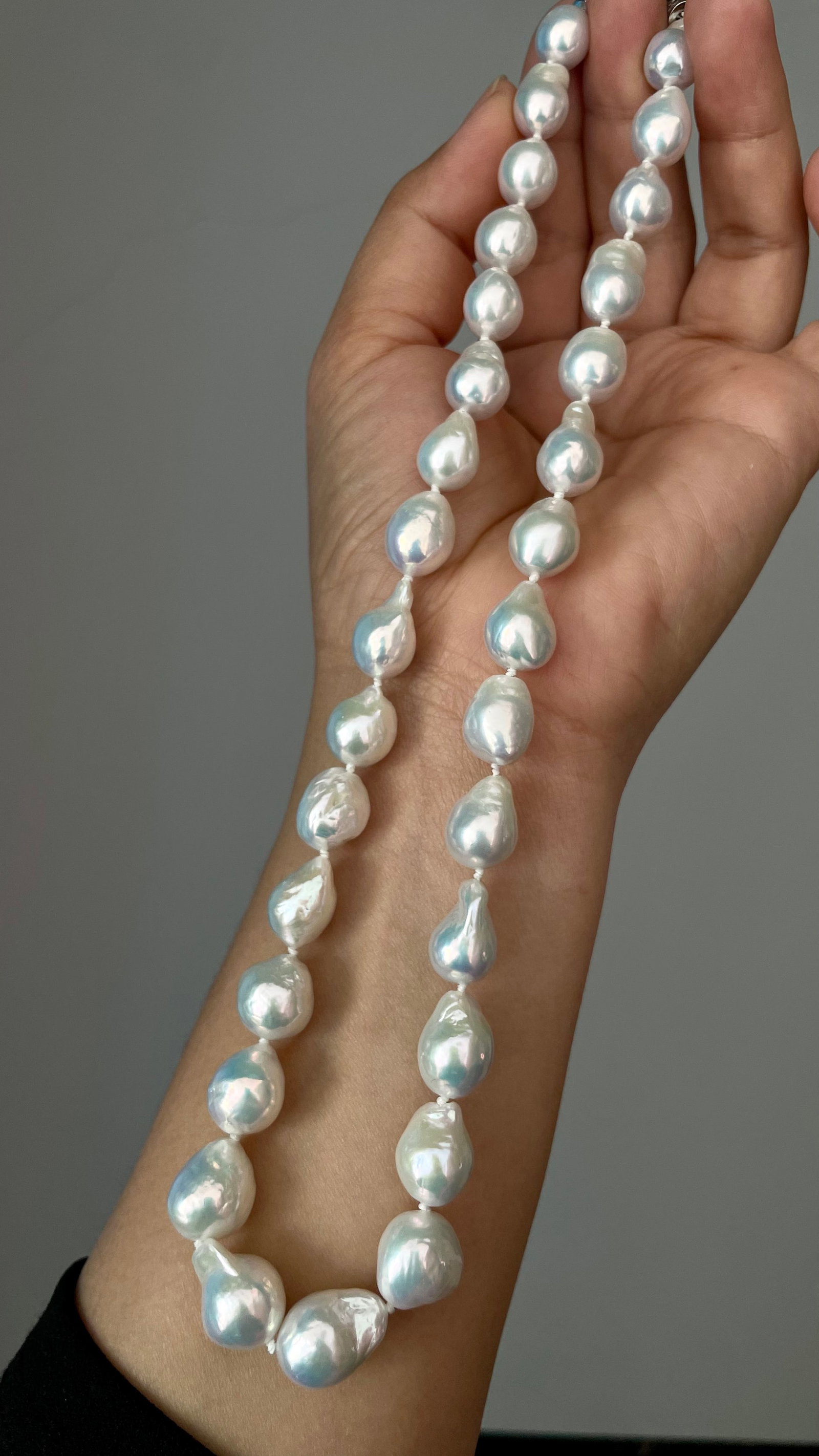 Natural Freshwater Pearl Baroque Necklace - 5