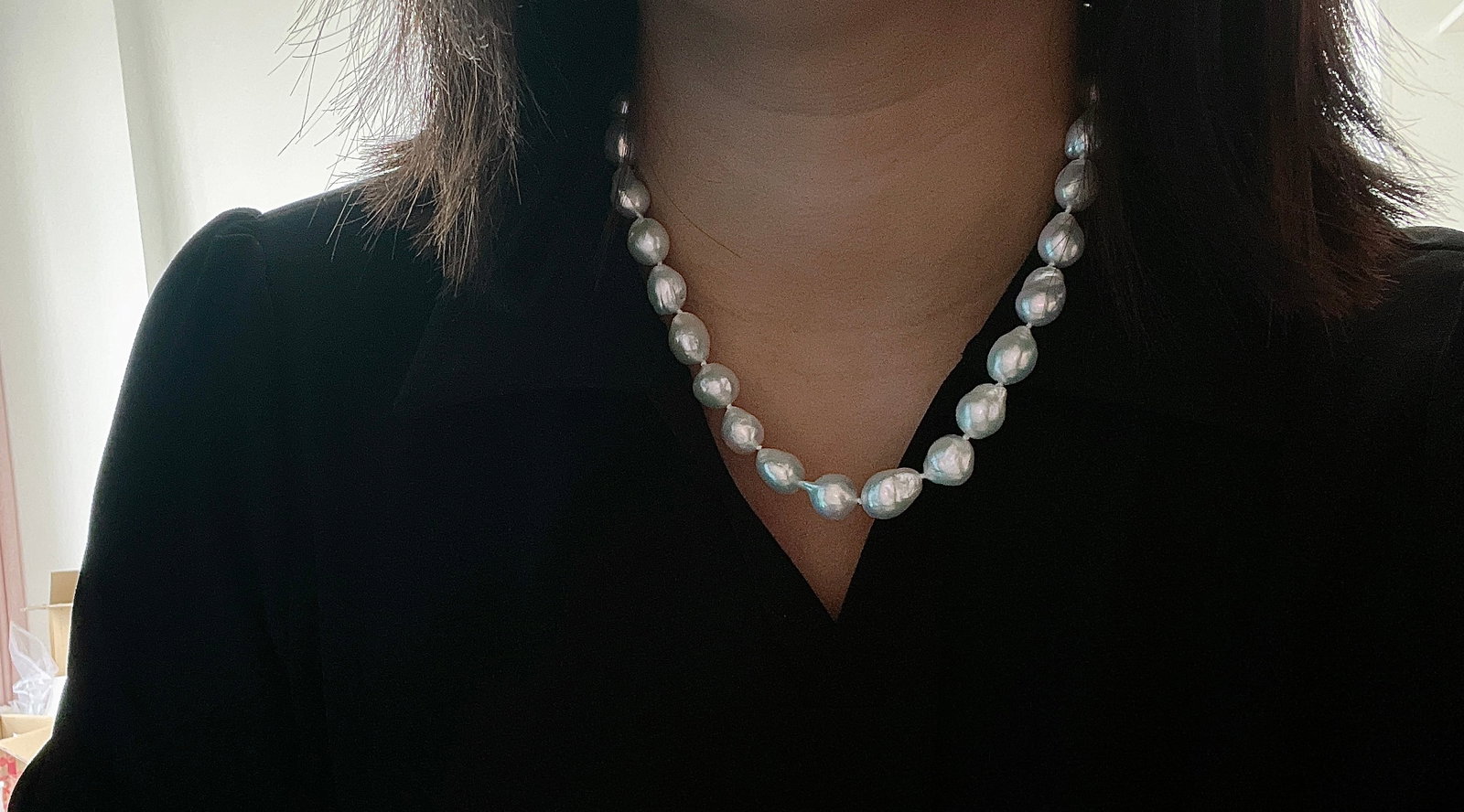 Natural Freshwater Pearl Baroque Necklace - 6