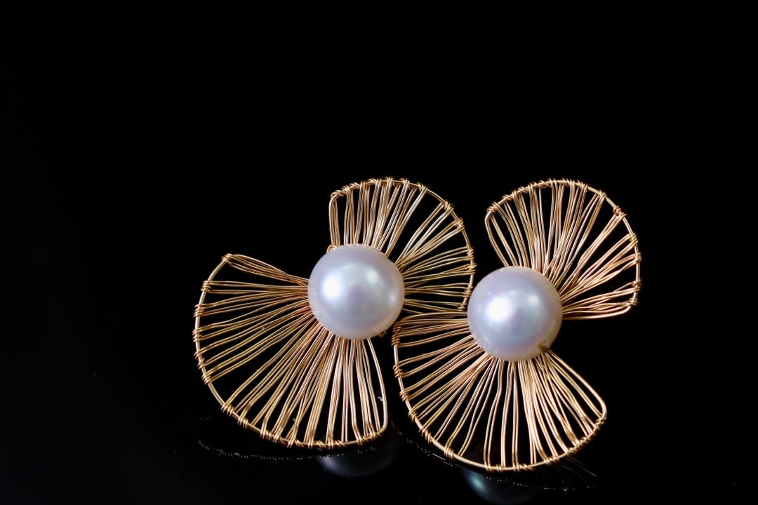 Natural Freshwater Pearl Earrings - 2