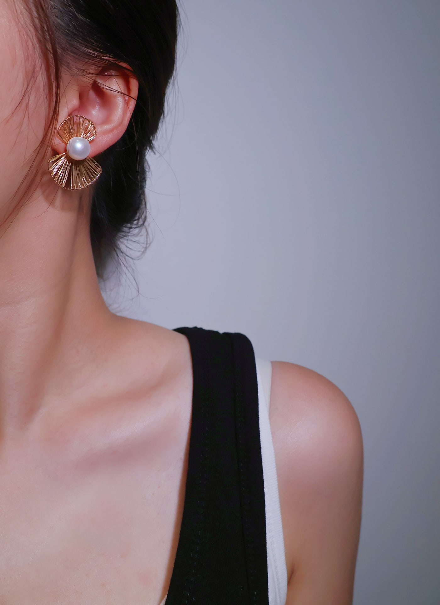 Natural Freshwater Pearl Earrings - 4
