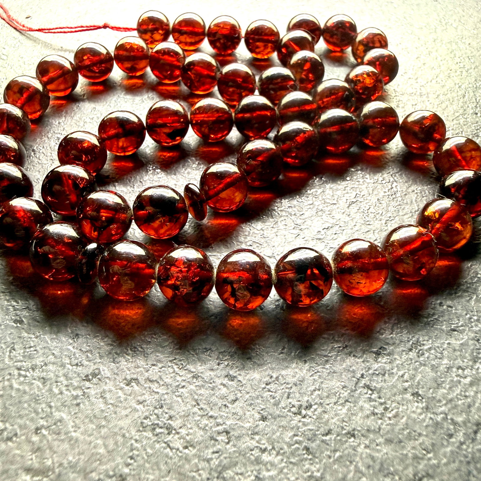 Astonishing Amber Tesbih made from Round Amber beads - 2