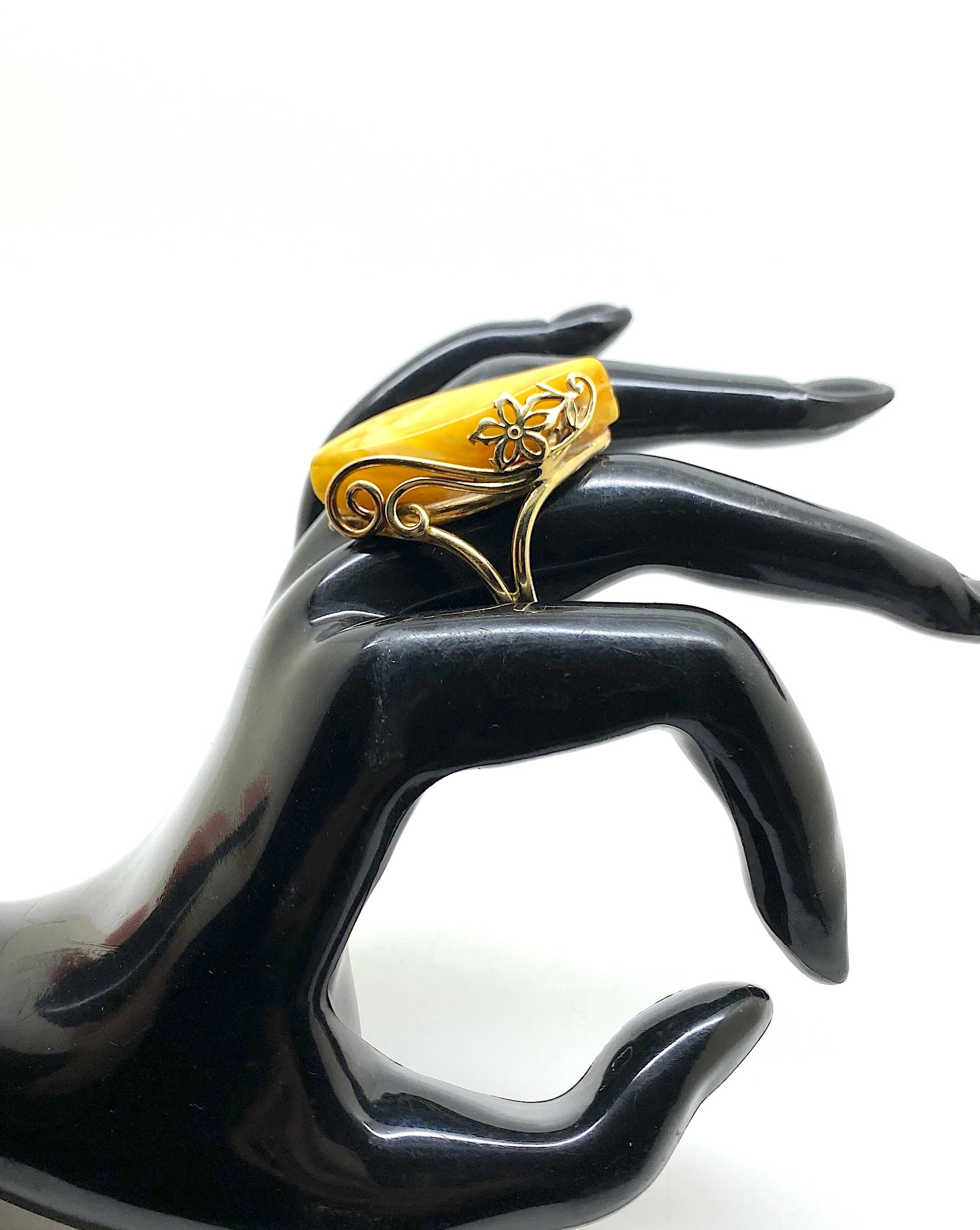 Unique and Beautiful Amber Ring - 6