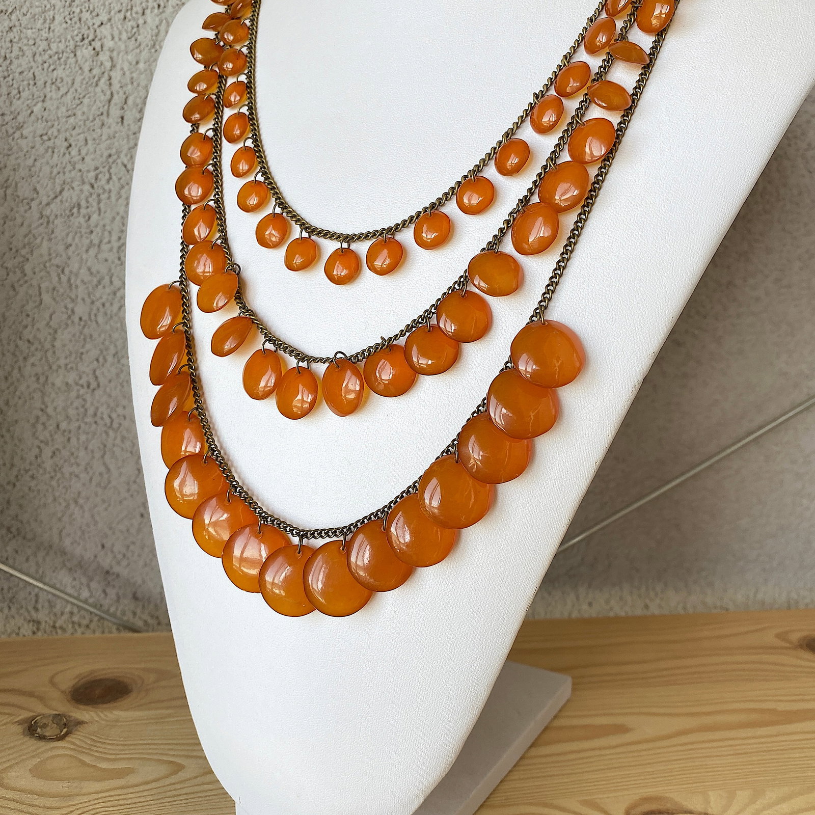 Astonishing Vintage Amber Necklace made from Round Amber beads - 9
