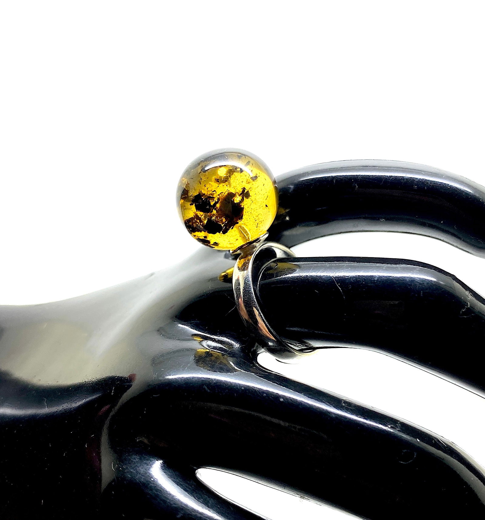 Unique and Amazing Amber Ring - 10