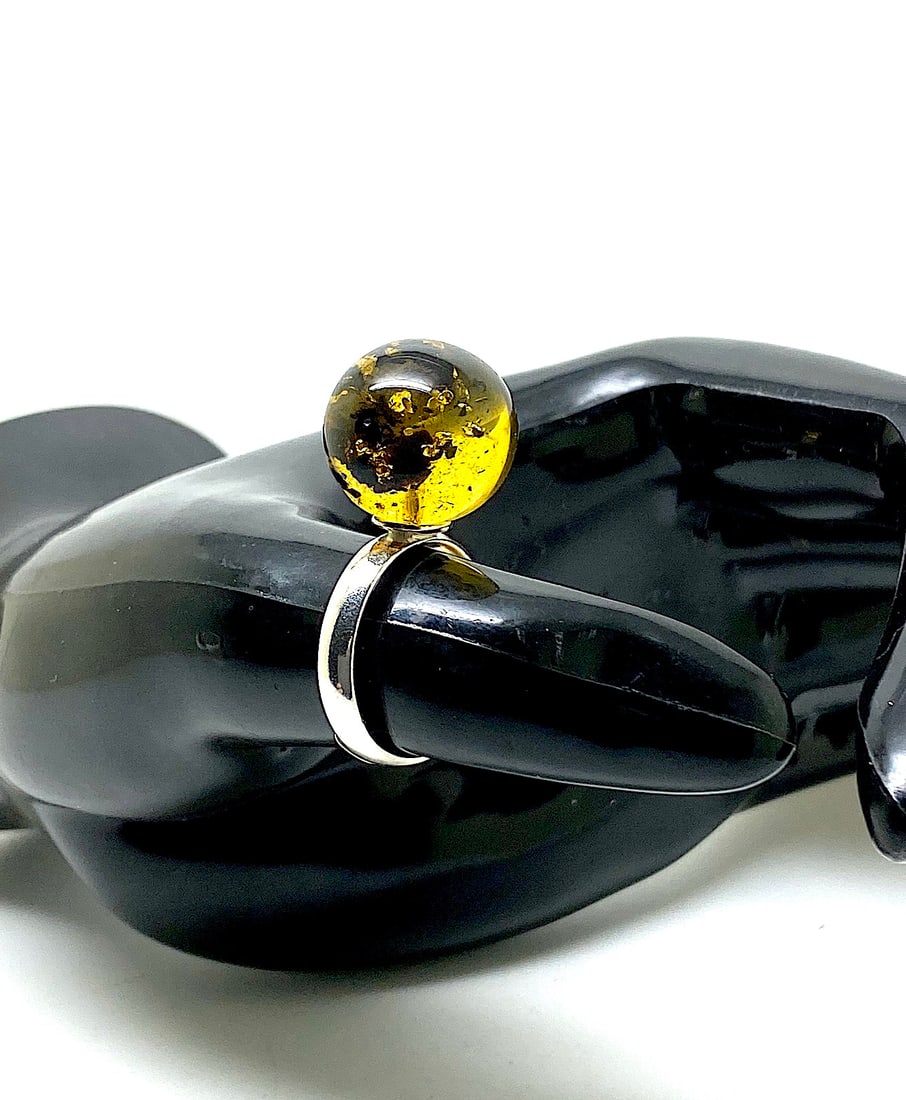 Unique and Amazing Amber Ring - 11
