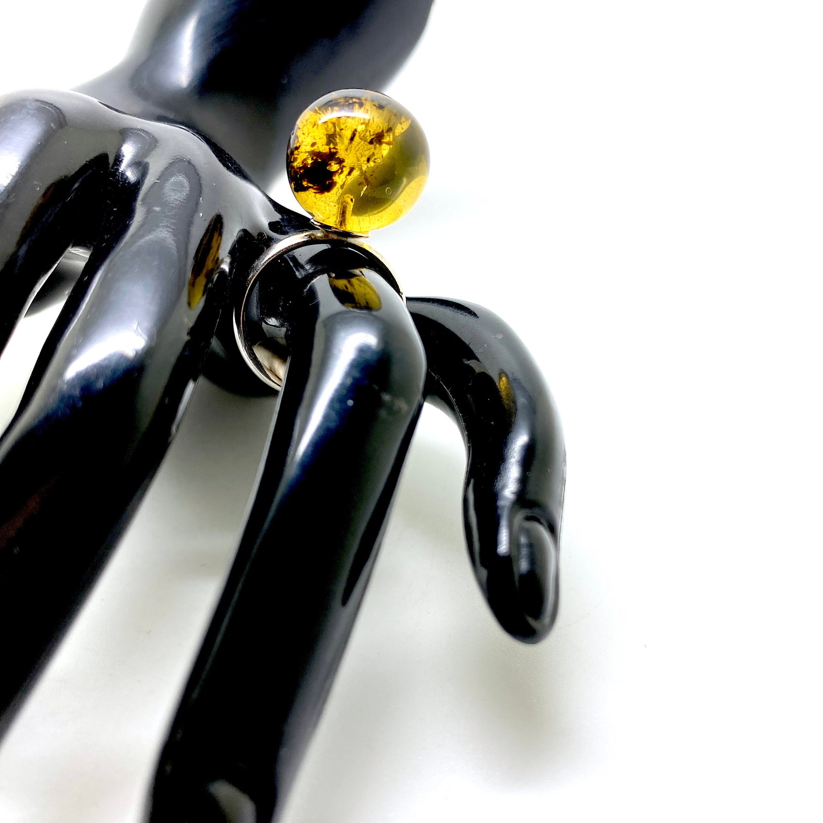 Unique and Amazing Amber Ring