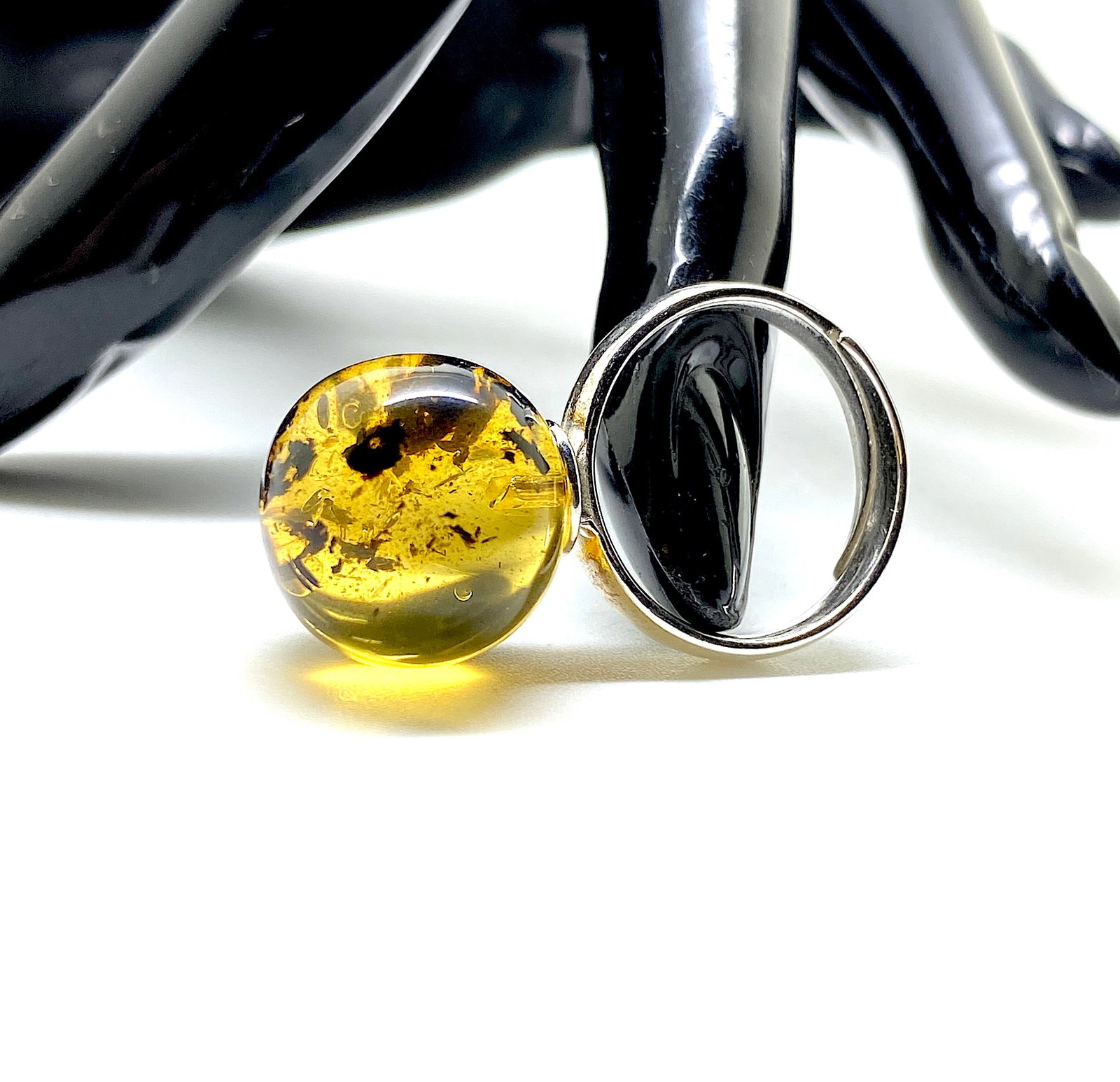 Unique and Amazing Amber Ring - 9