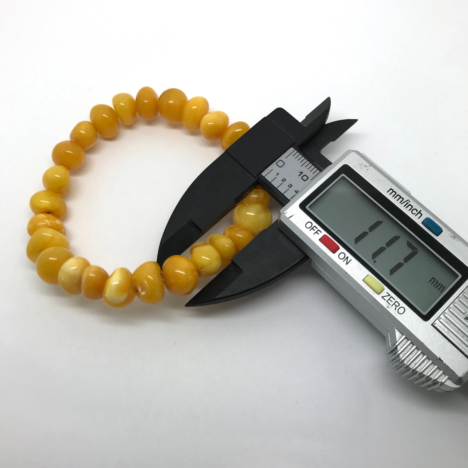 Impressive Amber Bracelet made from Natural shaped Amber beads - 3