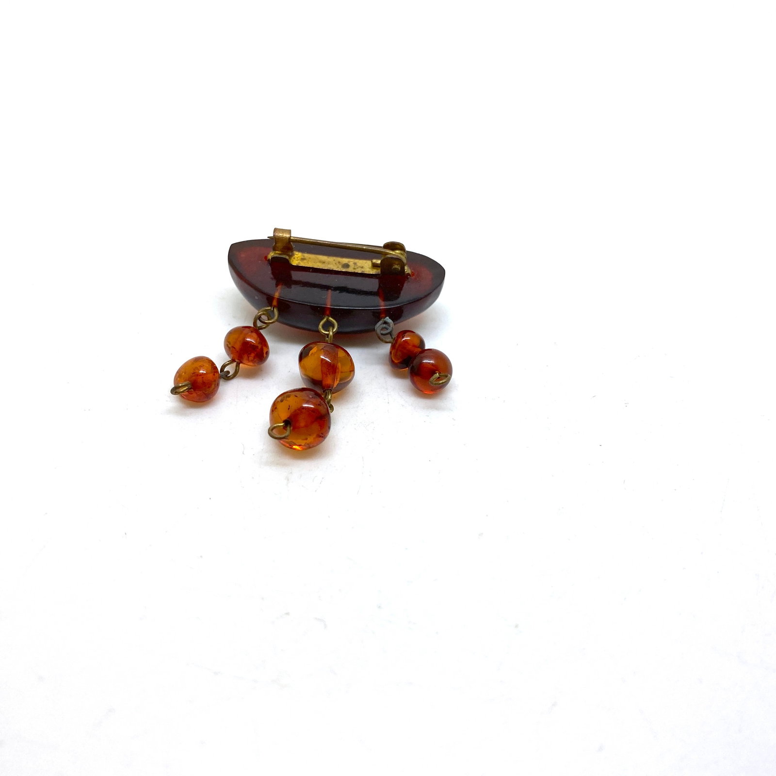 Antique Amber Brooch - 2