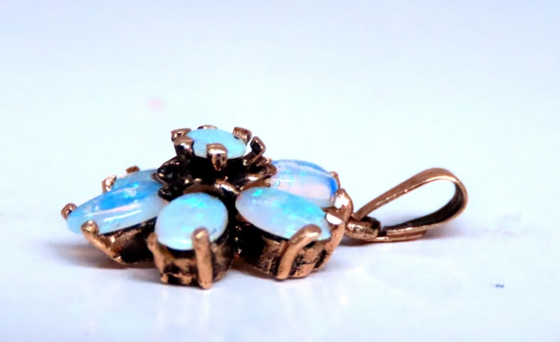 Vintage Opal Cluster Pendant 14kt 12512** - 2