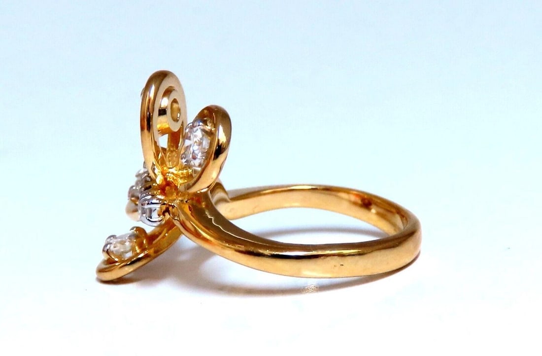 .58ct Natural Diamonds Butterfly Ring 14kt 12042** - 2