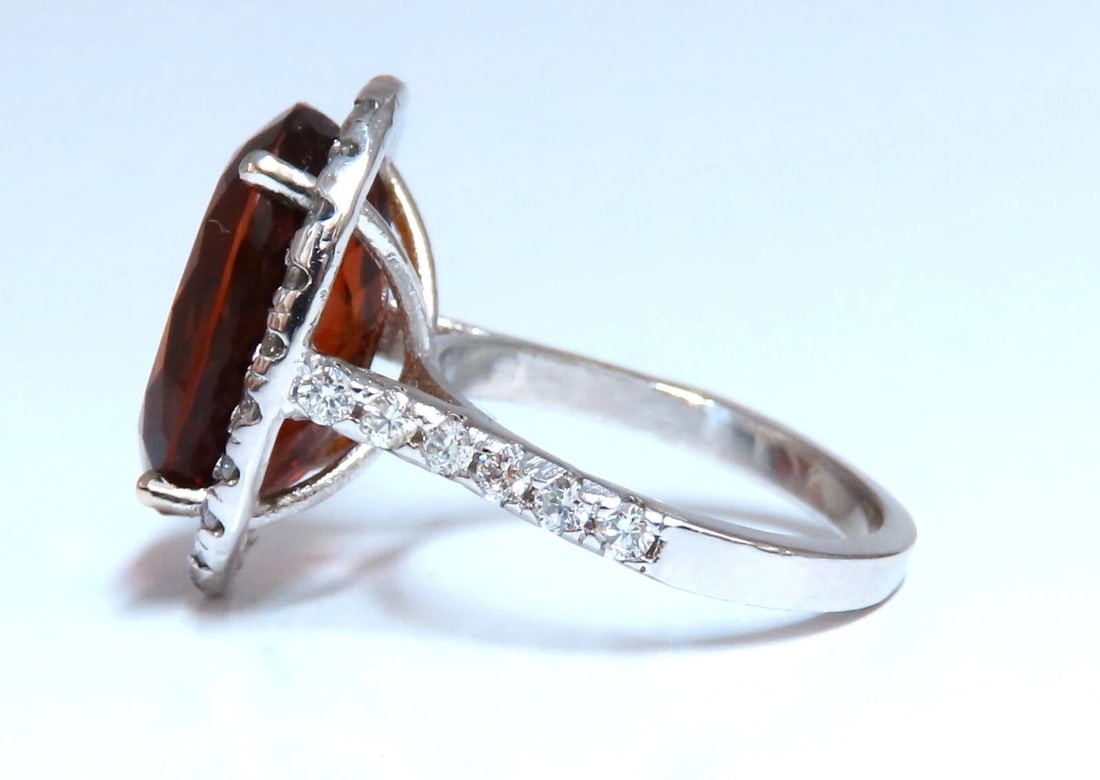 GIA Certified 9.89CT Natural citrine Cluster Ring 14 Karat ** - 2