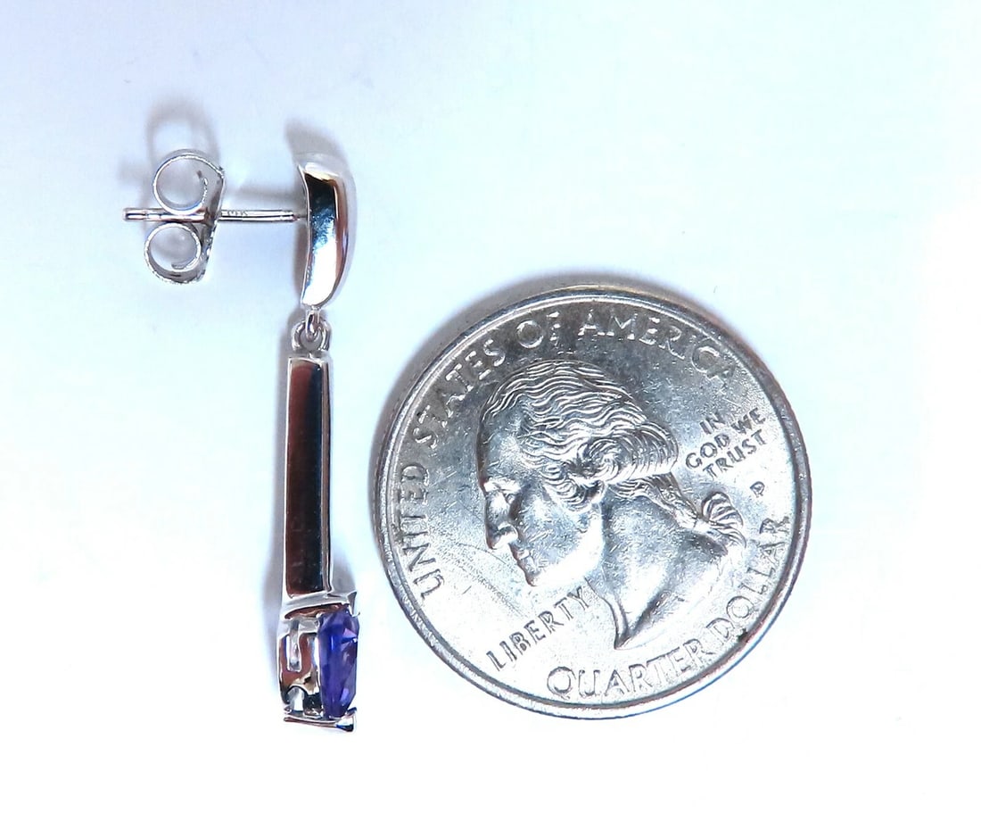 2ct Amethyst earrings 14kt** - 2