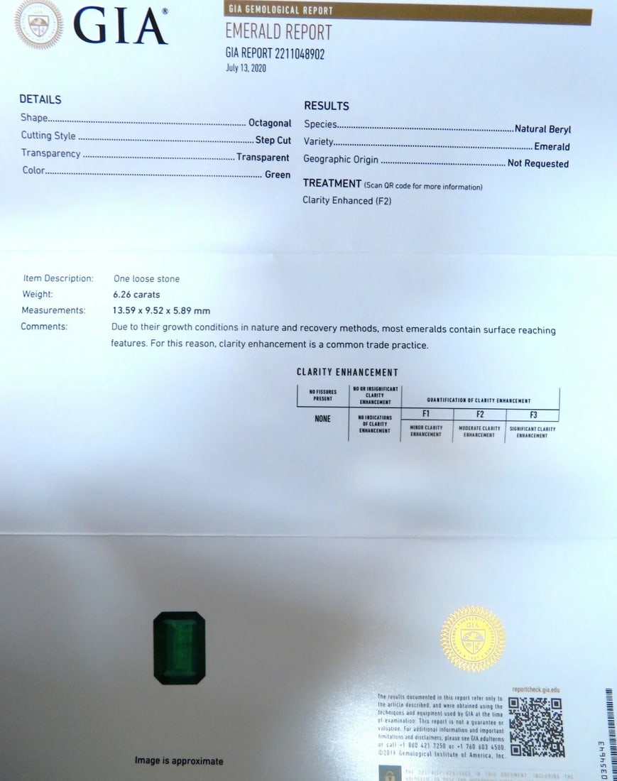 GIA Certified 6.26ct natural green emerald diamonds ring 18kt Halo Prime** - 6