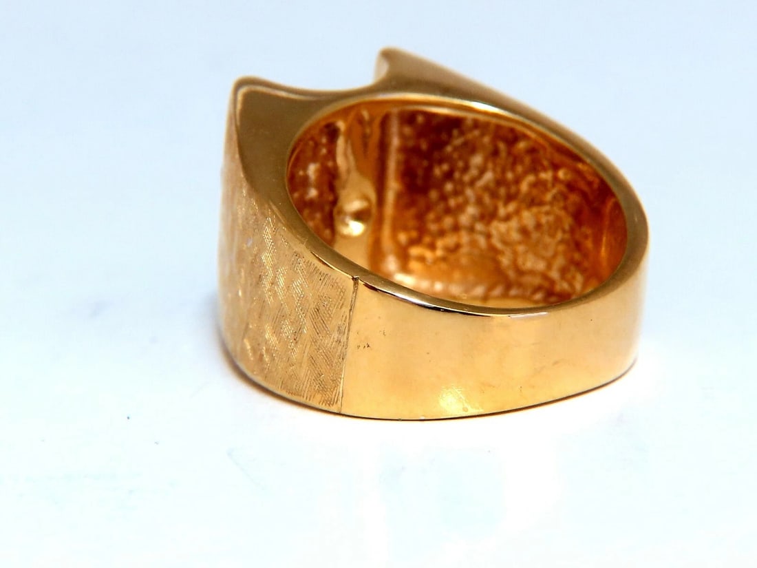 GIA Certified 1.54ct Natural Fancy Orange Brown Color Diamond Ring 14 Karat** - 4