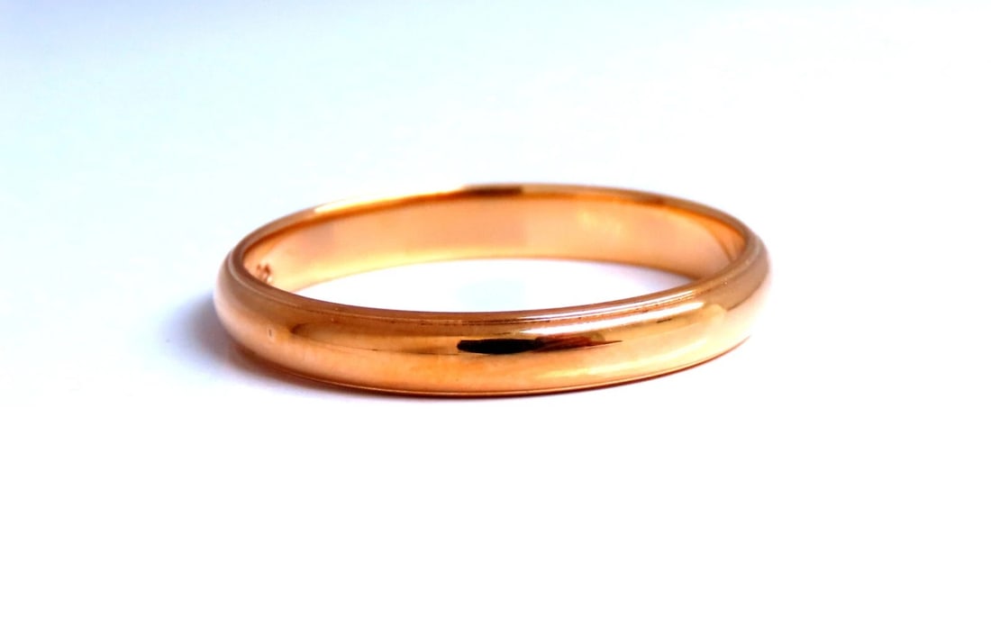 3.2mm Classic Band 14kt Gold 10.5** - 2