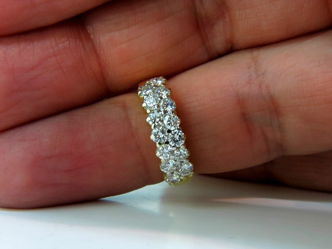 18KT 1.50ct IDEAL CUT NATURAL DIAMONDS BAND G/VS PETITE PRIME** - 2