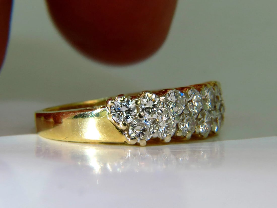 18KT 1.50ct IDEAL CUT NATURAL DIAMONDS BAND G/VS PETITE PRIME** - 4