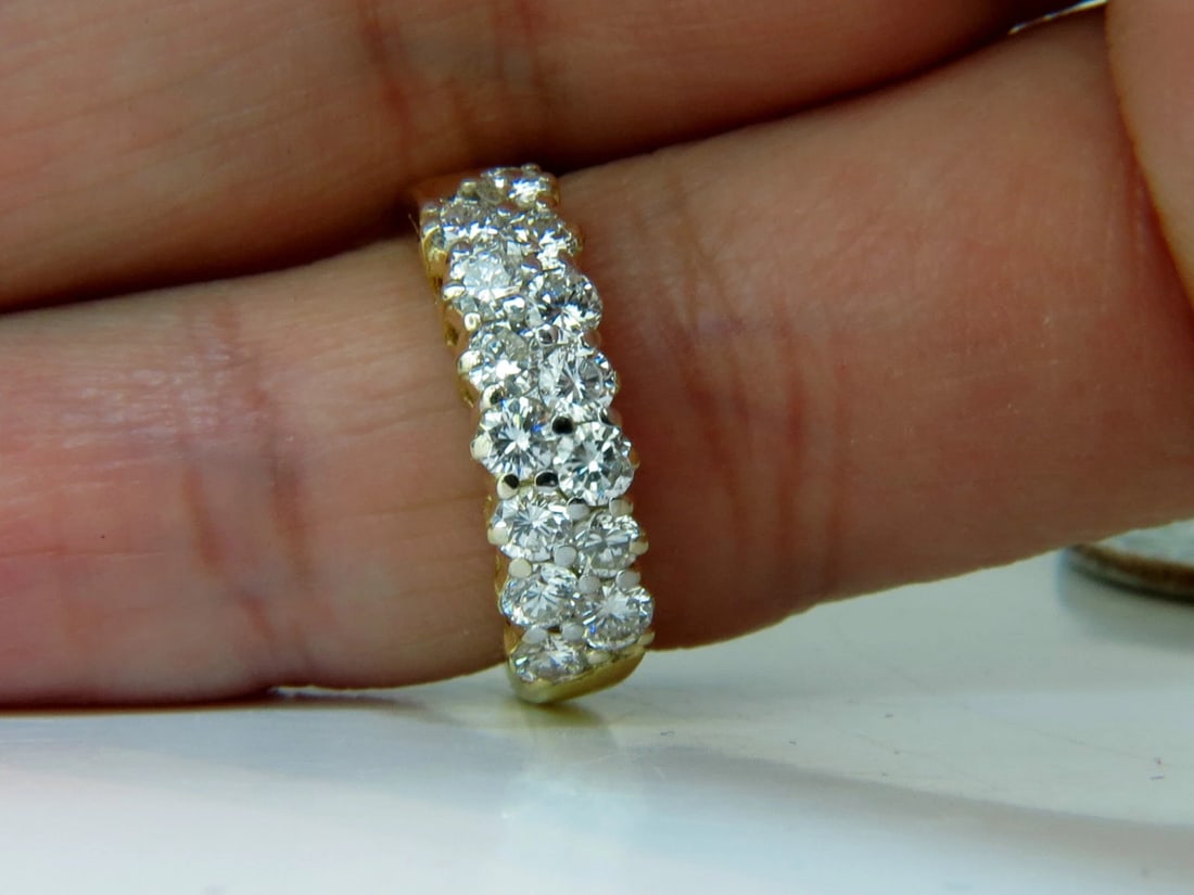 18KT 1.50ct IDEAL CUT NATURAL DIAMONDS BAND G/VS PETITE PRIME** - 6