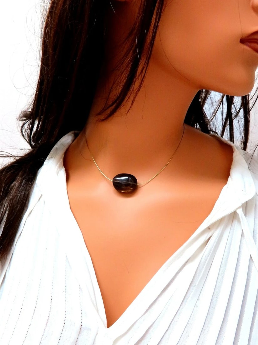 Arizona Topaz Necklace 14kt Solitaire** - 9