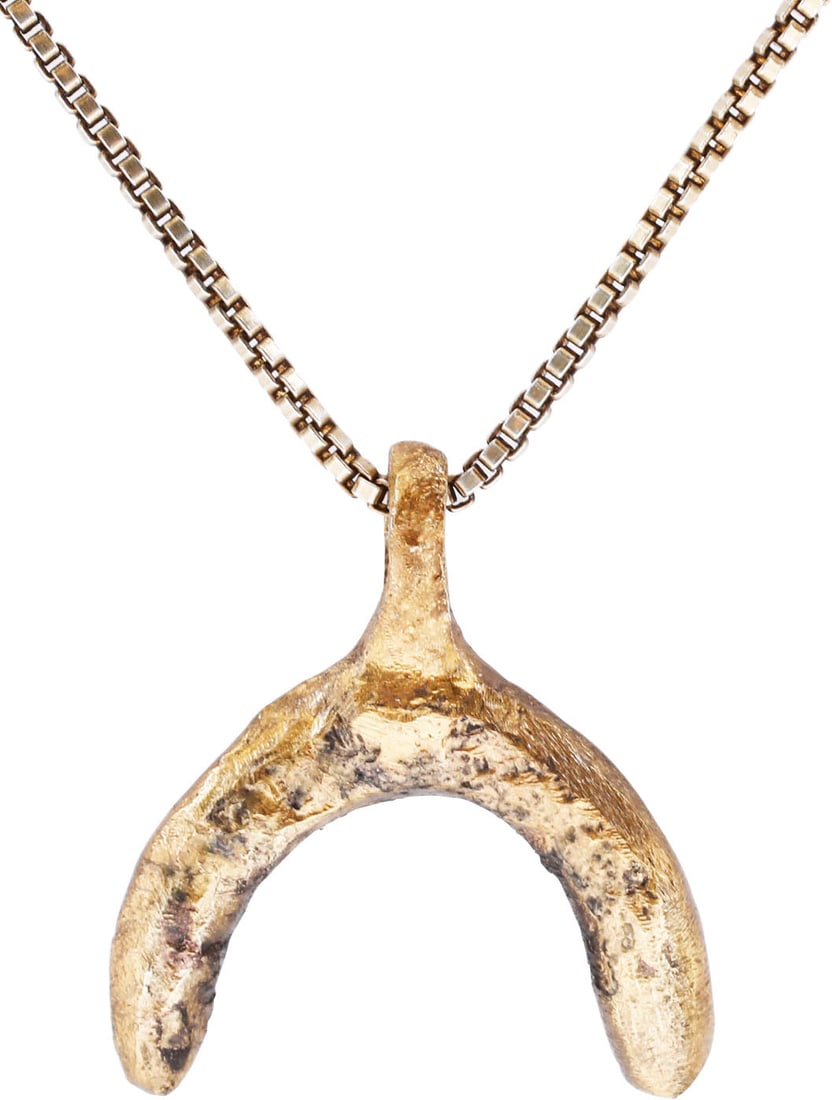 VIKING LUNAR PENDANT NECKLACE, C.950-1050 AD, SIZE 6 - 6