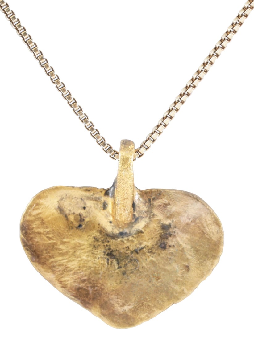 VIKING HEART PENDANT, 10TH-11TH CENTURY, DANELAW ENGLAND - 6