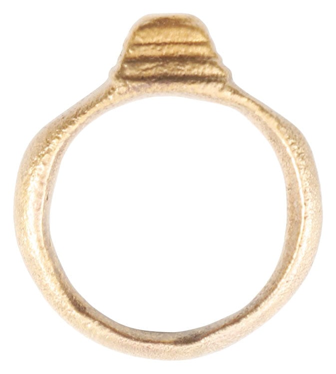 FINE ROMAN PROSTITUTE'S RING, C.100-300 AD, SIZE 8 1/2 - 7
