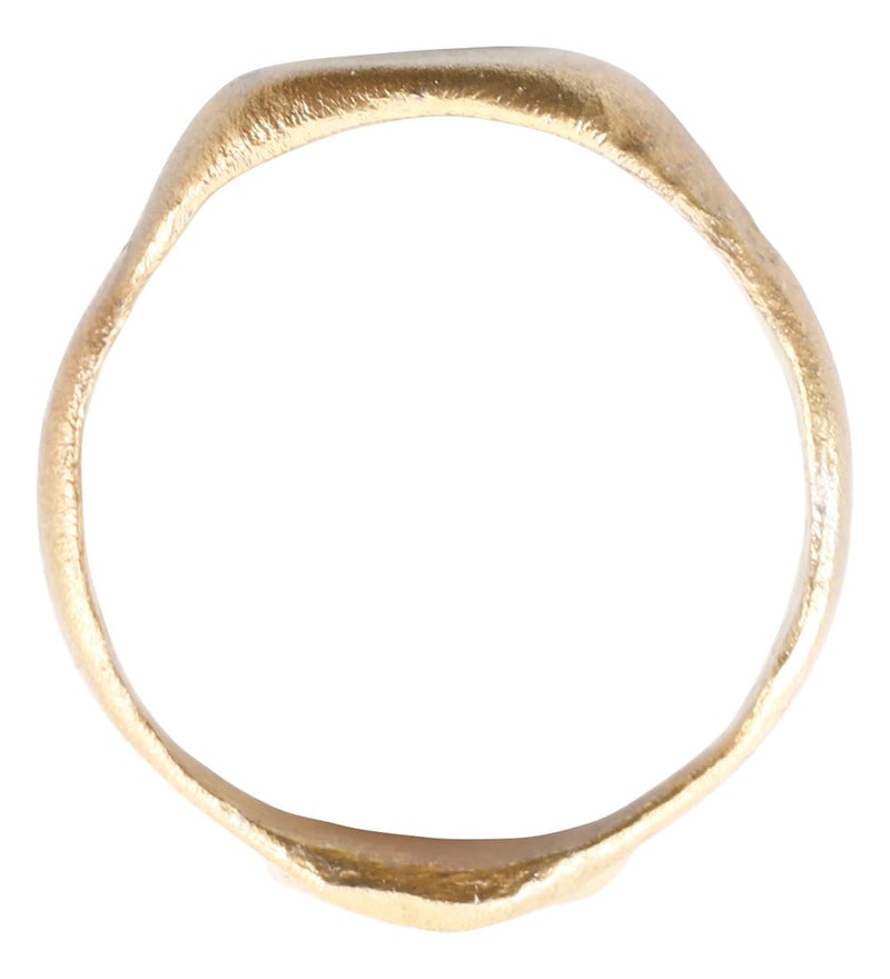 LATE ROMAN/MEDIEVAL SIGNET RING C.5TH-8TH CENTURY, SIZE 7 - 2