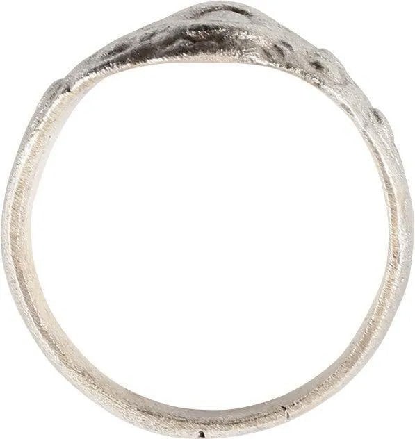 EUROPEAN BETROTHAL RING, 9th-12th CENTURY, SIZE 8 - 6