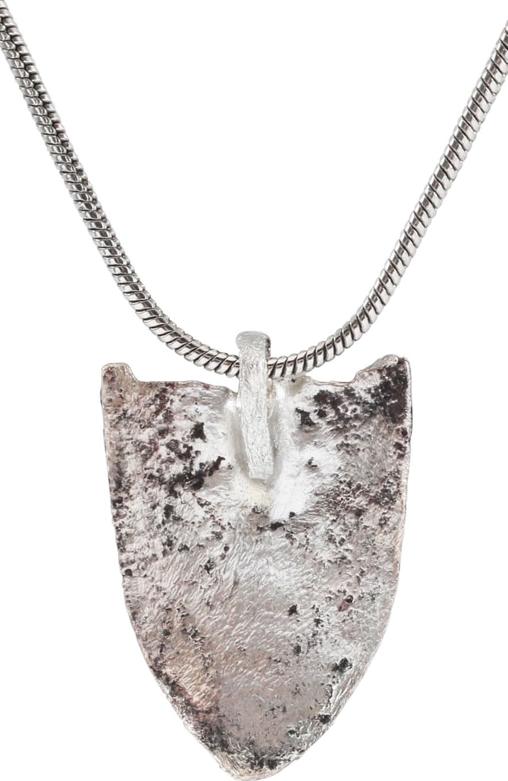 ENGLISH HERALDIC PENDANT NECKLACE C.1500 JEWELRY - 6