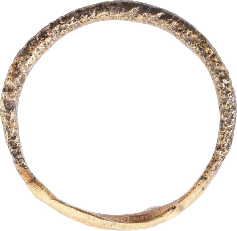 ANCIENT VIKING WEDDING RING, SIZE 8 1/4 - 6