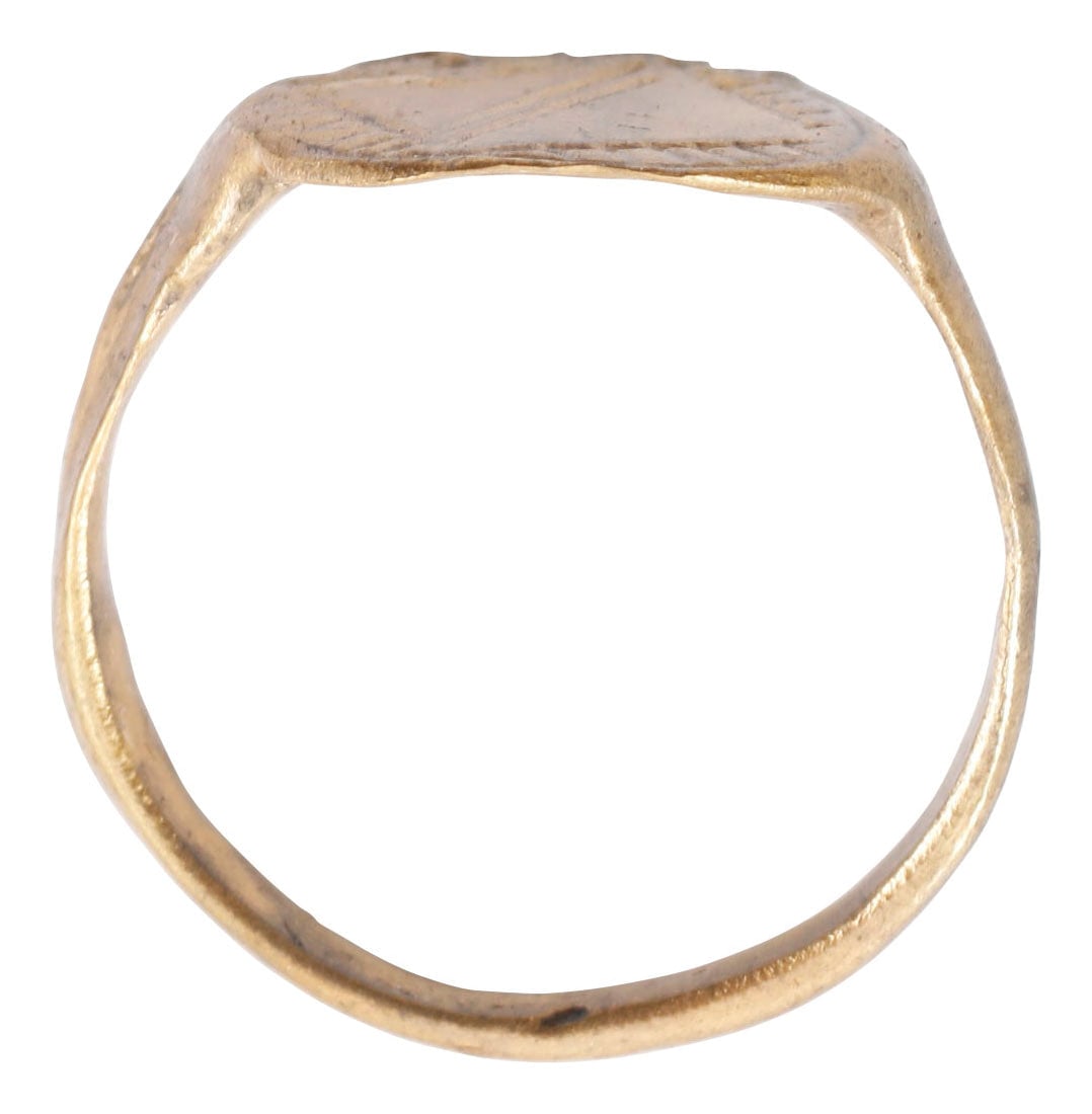 MEDIEVAL/BYZANTINE RING C.700-1100AD, SIZE 9 1/4 - 7