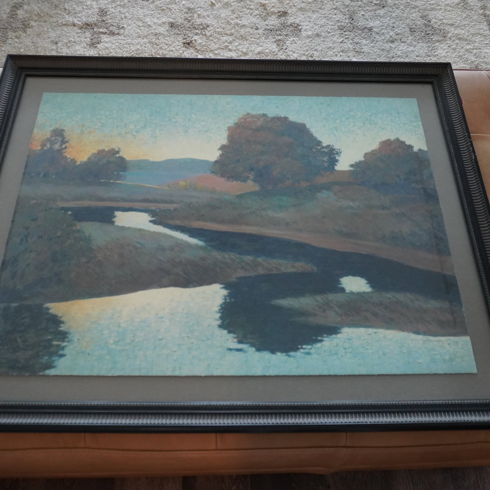 Framed Impressionistic Landscape Print - 2