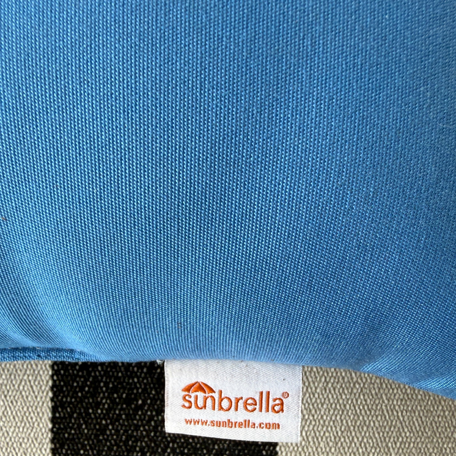 Set of Three Sunbrella Outdoor Lumbar Pillows, in Azure Blue - 3