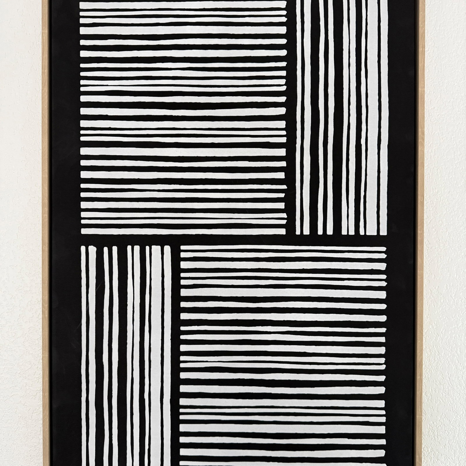 Monochromatic Abstract Canvas Art - 2