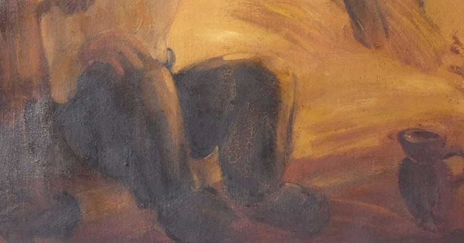 Pierre WELCOMME (1912-2013) Workers in Fields 1943 Painting - 5