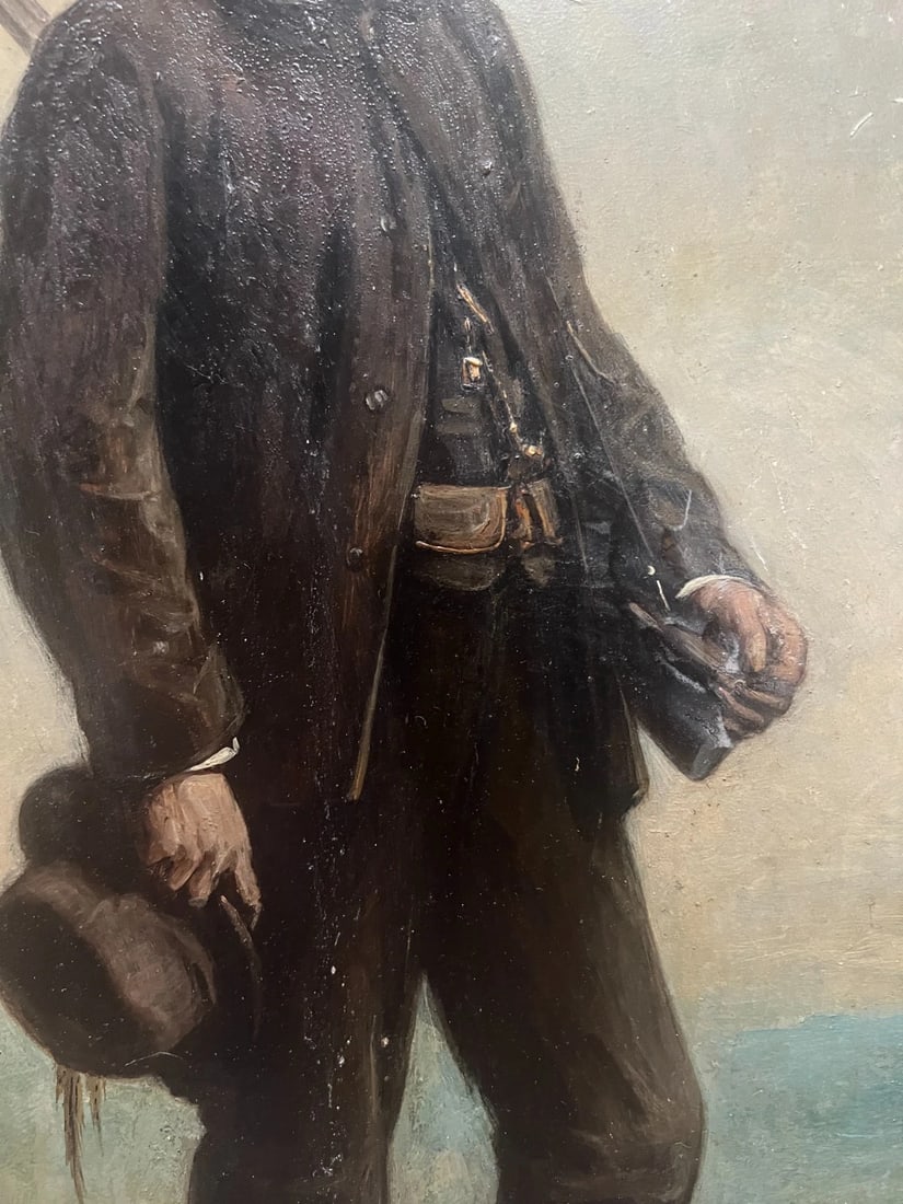 Pierre ANDRIEU (1821-1892) Man Hunter Portrait Painting - 5