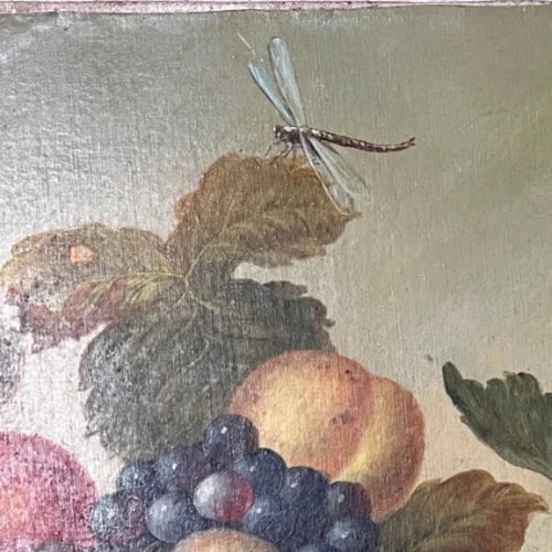 Painting Still Life Fruits Grapes and Apples - 5