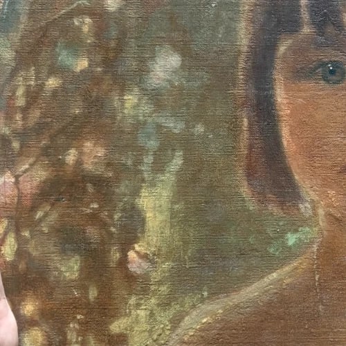 Painting by Jean Joseph ENDERS (1862-1936) Young Girl Portrait - 5