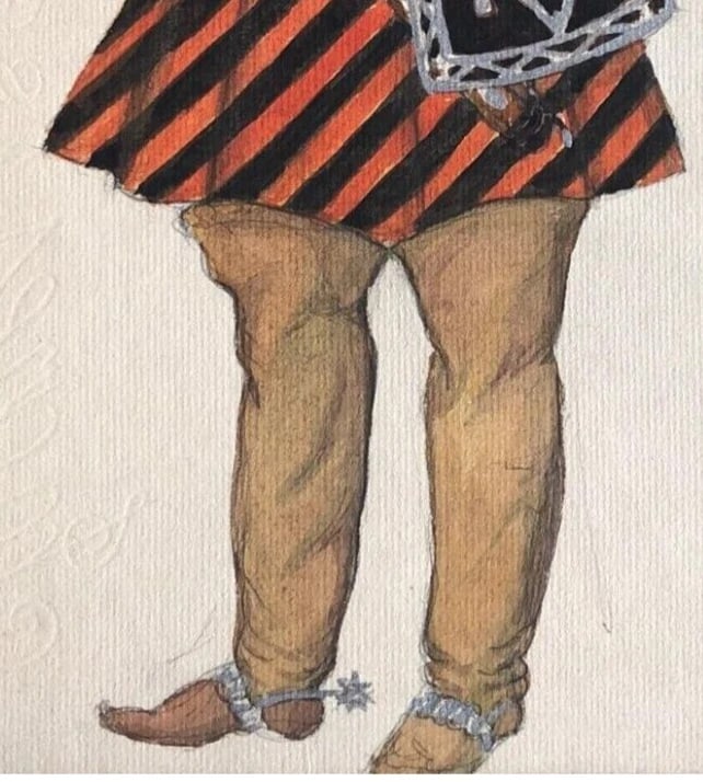 Georges Kugel BENDA (XIX-XX) Theater Murae Costumes signed Vintage Drawing - 4