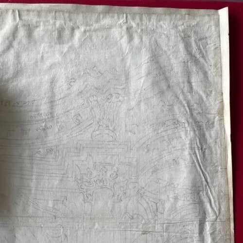 18th Century French Pencil Drawing Architecture Decoration Ornamentation - 6