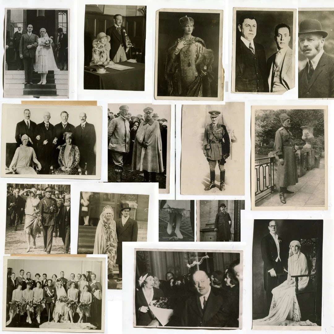 Photography - Vintage Press Celebrity, Royalty International x 16: >Silver print from period press 17.5 x 13 cm