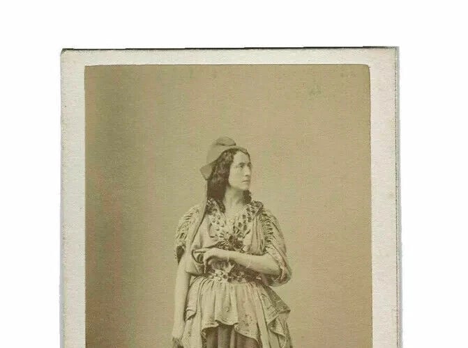 Adelaide Ristori – Italian Stage Actress – Disdéri 1862 CDV Photo - 3